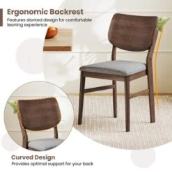 Tangkula Dining Chairs Set Of 4 W/ Rubber Wood Frame Padded Seat Curved Back Living Room 14 Tangkula Dining Chairs Set Of 4 W/ Rubber Wood Frame Padded Seat Curved Back Living Room -Tangkula Shop GUEST 81582687 ef5b 4230 9a24 c37d68d7878e