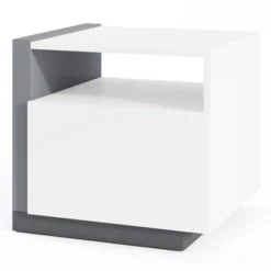 Tangkula Modern Minimalist Nightstand W/ Drawer Asymmetrical Bed Side Table End Table -Tangkula Shop GUEST 81757b4d ed46 454f a814 e79d7a7f2cc3