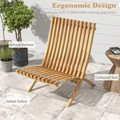 Tangkula Folding Teak Wood Outdoor Lounge Chair with Slatted Seat 12 Tangkula Folding Teak Wood Outdoor Lounge Chair with Slatted Seat -Tangkula Shop GUEST 81e1e074 1945 4155 8f2e 618f9fa8ee92 1