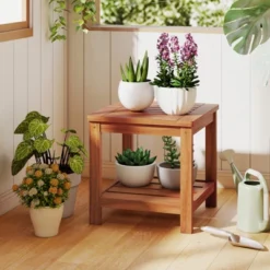 Tangkula 2-Tier Wood Adirondack Side Table with Storage Shelf 11 Tangkula 2-Tier Wood Adirondack Side Table with Storage Shelf -Tangkula Shop GUEST 822d3526 4107 40c7 9181 d13c885b5c5b