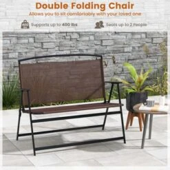 Tangkula Foldable 2-Person Garden Bench - Portable Outdoor Patio Loveseat 10 Tangkula Foldable 2-Person Garden Bench - Portable Outdoor Patio Loveseat -Tangkula Shop GUEST 822ddb0f e2a6 4e8c b1b3 5b3a11ec7630