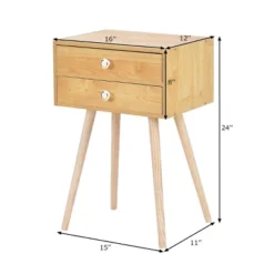Tangkula Set Of 2 Side End Table Nightstand 2 Drawers Bedroom Room Furniture 7 Tangkula Set Of 2 Side End Table Nightstand 2 Drawers Bedroom Room Furniture -Tangkula Shop GUEST 826fcc74 0f66 44a5 8130 5cdfba63732a
