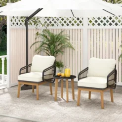 Tangkula 3-Piece Patio Rattan Bistro Set with Acacia Wood Frame 11 Tangkula 3-Piece Patio Rattan Bistro Set with Acacia Wood Frame -Tangkula Shop GUEST 849a2b06 8031 4a40 8716 db06f6308f05