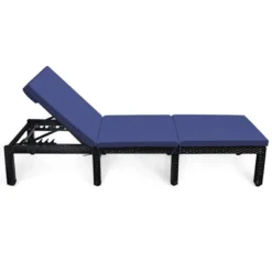 Tangkula Patio Lounge Chair Rattan Chaise W/ Adjustable Navy/Red & Off White Cushioned 13 Tangkula Patio Lounge Chair Rattan Chaise W/ Adjustable Navy/Red & Off White Cushioned -Tangkula Shop GUEST 86b8d310 ea8c 4dc3 83ab b209c7177d50