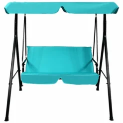 Tangkula Blue Outdoor Swing Canopy Patio Swing Chair 2-Person Canopy Hammock -Tangkula Shop GUEST 8807c577 4ac9 4ab8 ba75 d3ba3b677317