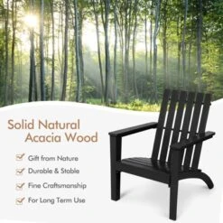 Tangkula Set of 2 Wooden Adirondack Chairs: Ergonomic Acacia Wood Outdoor Lounge 16 Tangkula Set of 2 Wooden Adirondack Chairs: Ergonomic Acacia Wood Outdoor Lounge -Tangkula Shop GUEST 880ef491 8280 40c4 b63d 2af92df90f77