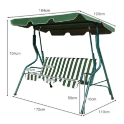 Tangkula 3-Seats Outdoor Glider Hammock With Adjustable Waterproof Canopy Aluminum Frame Patio Swing Chair 14 Tangkula 3-Seats Outdoor Glider Hammock With Adjustable Waterproof Canopy Aluminum Frame Patio Swing Chair -Tangkula Shop GUEST 89dbd511 a200 4086 9da7 262b4504d105