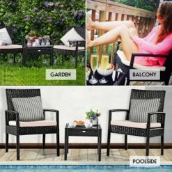 Tangkula 3 Pieces Patio Set Outdoor Wicker Rattan Furniture W/ Cushions 13 Tangkula 3 Pieces Patio Set Outdoor Wicker Rattan Furniture W/ Cushions -Tangkula Shop GUEST 8acea0ce 841d 43d5 a10e b47299818a37