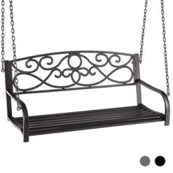 Tangkula Patio Hanging Porch Swing Outdoor 2-Person Metal Swing Bench Chair W/ Chains 18 Tangkula Patio Hanging Porch Swing Outdoor 2-Person Metal Swing Bench Chair W/ Chains -Tangkula Shop GUEST 8b0f1898 37e8 492e ac40 9881cb2c0e41