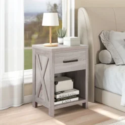 Tangkula Nightstand Sofa Side Table Rustic End Table W/ Drawer & Shelf For Living Room -Tangkula Shop GUEST 8b743701 6b5d 4efd 8236 4fad0020ed2f