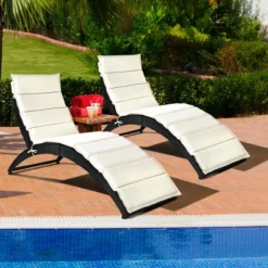 Tangkula 2PCS Foldable Rattan Wicker Chaise Lounge Chair W/ Cushion Patio Outdoor 12 Tangkula 2PCS Foldable Rattan Wicker Chaise Lounge Chair W/ Cushion Patio Outdoor -Tangkula Shop GUEST 8b95a690 5d0b 4637 ae4e 1a22e4a5d02c