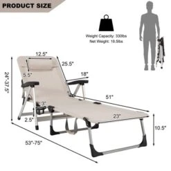 Tangkula Folding Camping Cot - 7-Position Adjustable Outdoor Lounge Chair -Tangkula Shop GUEST 8d0a0c7e f677 4fac acf3 a0a56ee9fd11