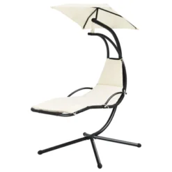 Tangkula Hanging Chaise Lounge Swing Chair with Canopy & Cushion -Tangkula Shop GUEST 8d2421b0 5479 4473 a398 dec601859a78