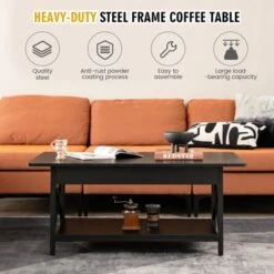 Tangkula Coffee Table Industrial 2-Tier W/ Storage Shelf &Storage Shelf For Living Room 19 Tangkula Coffee Table Industrial 2-Tier W/ Storage Shelf &Storage Shelf For Living Room -Tangkula Shop GUEST 8dc56e6e e91e 4267 b93b 5c17ef0bf893
