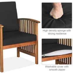 Tangkula 4PCS Patio Acacia Wood Sofa Set Conversation Couch Coffee Table With Cushions 14 Tangkula 4PCS Patio Acacia Wood Sofa Set Conversation Couch Coffee Table With Cushions -Tangkula Shop GUEST 8eacc82a a708 4d67 b5d2 91e498cd079d