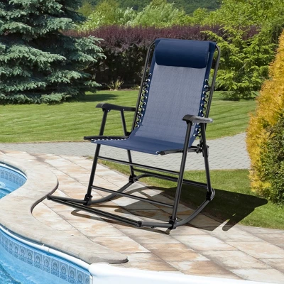 Tangkula 2-Piece Patio Folding Rocking Chair Set - Portable Outdoor Lounge Rocker 2 Tangkula 2-Piece Patio Folding Rocking Chair Set - Portable Outdoor Lounge Rocker - Image 2