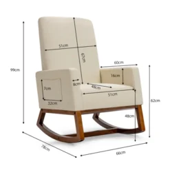 Tangkula Mid Century Rocking Chair Comfortable Rocker Modern High Back Armchair Beige 10 Tangkula Mid Century Rocking Chair Comfortable Rocker Modern High Back Armchair Beige -Tangkula Shop GUEST 8f411664 8413 4dba 8e9e afd976f74149
