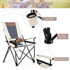 Tangkula Heavy Duty Folding Camping Chair with Lumbar Support & Cup Holder -Tangkula Shop GUEST 8f43c4a2 f356 407a 89b4 03d5efd5091a