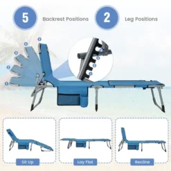 Tangkula Folding Chaise Lounge Chair Sunbathing Recliner W/ Face Hole & Removable Pillow -Tangkula Shop GUEST 91229bfe 8ba0 42f0 97f8 6f451c728978
