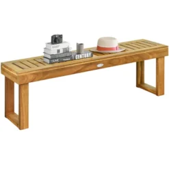 Tangkula Set Of 2 Patio Garden Dining Bench Acacia Wood Bench -Tangkula Shop GUEST 93cb8c95 bacc 4f82 901d 3a7936feda20