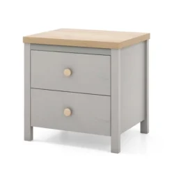 Tangkula Nightstand Farmhouse Side End Table W/ Solid Wood Legs & 2 Drawers For Bedroom -Tangkula Shop GUEST 94075bcb 654b 437f a4be 0ada874cb7c6