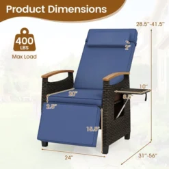 Tangkula Outdoor PE Wicker Recliner Lounge Chair with Side Table 16 Tangkula Outdoor PE Wicker Recliner Lounge Chair with Side Table -Tangkula Shop GUEST 9499bb0d 4f56 4474 b6f0 9320c39cf2a4 1