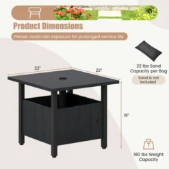 Tangkula Outdoor Side Table W/ 1.89" Umbrella Hole Patio Umbrella Table Base Stand 17 Tangkula Outdoor Side Table W/ 1.89" Umbrella Hole Patio Umbrella Table Base Stand -Tangkula Shop GUEST 95731a1e e799 4473 a4af a710e8bf6f47