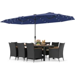Tangkula 11-Piece Patio Dining Set with 15ft Double-Sided Umbrella & Base 19 Tangkula 11-Piece Patio Dining Set with 15ft Double-Sided Umbrella & Base -Tangkula Shop GUEST 96b2ad36 373e 4591 884b bcb2ea2e7505
