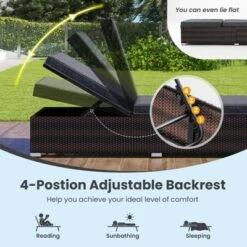 Tangkula Outdoor Chaise Lounge W/ Long Seat Cushion Heavy-Duty Metal Frame 9 Tangkula Outdoor Chaise Lounge W/ Long Seat Cushion Heavy-Duty Metal Frame -Tangkula Shop GUEST 97a649ec 1ab2 4e1d a6be ceac732b177c