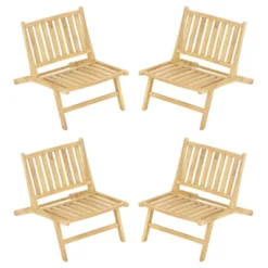 Tangkula 4PCS Teak Wood Outdoor Reclining Chair Natural Mid Century Accent Chair W/ Backrest 15 Tangkula 4PCS Teak Wood Outdoor Reclining Chair Natural Mid Century Accent Chair W/ Backrest -Tangkula Shop GUEST 9867eb5d 2757 44fb 8841 71995aacfa01