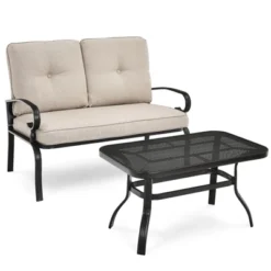 Tangkula 2-Piece Patio Conversation Set: Outdoor Loveseat and Coffee Table 15 Tangkula 2-Piece Patio Conversation Set: Outdoor Loveseat and Coffee Table -Tangkula Shop GUEST 992d3ce8 8746 487b 97c0 23ee8436963f
