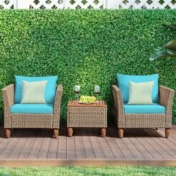 Tangkula 3 Piece Outdoor Rattan Sofa Set Wicker Conversation Furniture Set With Cushions -Tangkula Shop GUEST 99d235ce 5ec8 4801 a53a 11b4a88695f7
