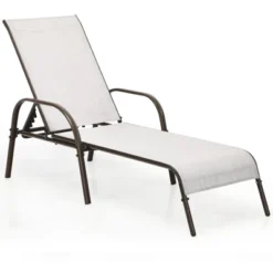 Tangkula 2-Piece Outdoor Chaise Lounge Set, Adjustable 5-Position Reclining Chairs with Armrests, Gray 17 Tangkula 2-Piece Outdoor Chaise Lounge Set, Adjustable 5-Position Reclining Chairs with Armrests, Gray -Tangkula Shop GUEST 9a18e813 c163 4338 bd78 2399c59d2126