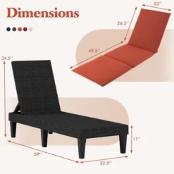 Tangkula 2-Piece Patio Lounge Chair Recliner Set with Adjustable Backrest & Cushions -Tangkula Shop GUEST 9ac836bc 5254 4423 9c28 3465c6e2c24b