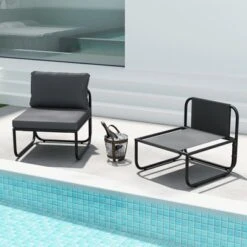 Tangkula Patio Chairs Set Of 4 W/ Removable Cushions Heavy Duty Metal Frame Poolside -Tangkula Shop GUEST 9b0ba6e7 4fb6 4ed7 9993 b2b715d5a51b 1