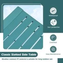 Tangkula 3 PCS Patio Furniture Set W/1 Loveseat & 2 Side Tables All-Weather Bistro Set Blue 14 Tangkula 3 PCS Patio Furniture Set W/1 Loveseat & 2 Side Tables All-Weather Bistro Set Blue -Tangkula Shop GUEST 9b7b3c70 32ee 47bd ad51 b49b933c086d