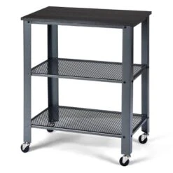 Tangkula Kitchen Utility Cart Industrial Coffee End Table W/Wheels Black/Silver 16 Tangkula Kitchen Utility Cart Industrial Coffee End Table W/Wheels Black/Silver -Tangkula Shop GUEST 9ddec2e6 ad08 464e b01c 2f104653207e