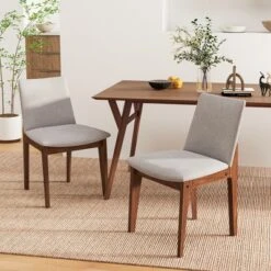 Tangkula Wooden Dining Chairs Of 4 W/ Added Cushions High Curved Back For Dining Room -Tangkula Shop GUEST 9df682cf 396c 4786 9f85 f9af2e9878a8