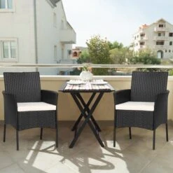 Tangkula Outdoor 4 PCS Rattan Dining Chair Patio Cushioned Arm Chair W/Zipper Black 16 Tangkula Outdoor 4 PCS Rattan Dining Chair Patio Cushioned Arm Chair W/Zipper Black -Tangkula Shop GUEST a087438b 5cce 4072 a422 f0522dc23e13