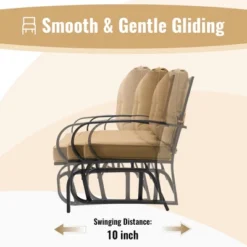 Tangkula 2-Person Outdoor Patio Glider Bench with Thick Seat and Back Cushions 18 Tangkula 2-Person Outdoor Patio Glider Bench with Thick Seat and Back Cushions -Tangkula Shop GUEST a09e25e4 d281 4e97 8c9f 1ac277656755