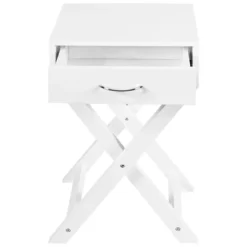 Tangkula Modern Versatile Nightstand X-shape Wooden End Table With Drawer Accent Side Table For Bedroom Black/White -Tangkula Shop GUEST a1002422 e299 4c3a be9b 13c74223d852
