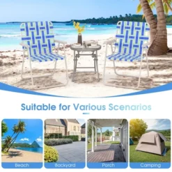 Tangkula 2-Piece Lightweight Folding Webbing Beach and Lawn Chairs - Blue 11 Tangkula 2-Piece Lightweight Folding Webbing Beach and Lawn Chairs - Blue -Tangkula Shop GUEST a1a4d6b2 fa16 4b5e 9e3b c04a604b4e51
