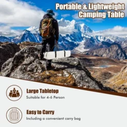 Tangkula Folding Wooden Camping Table Portable Picnic Table W/ Carry Bag Roll-up Bamboo Tabletop Outdoor Travel Camping Table Natural/Coffee 15 Tangkula Folding Wooden Camping Table Portable Picnic Table W/ Carry Bag Roll-up Bamboo Tabletop Outdoor Travel Camping Table Natural/Coffee -Tangkula Shop GUEST a1dcac93 7c01 42d1 ab2e 344afb563a46