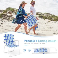 Tangkula 2-Piece Lightweight Folding Webbing Beach and Lawn Chairs - Blue 10 Tangkula 2-Piece Lightweight Folding Webbing Beach and Lawn Chairs - Blue -Tangkula Shop GUEST a281f5bb 8e82 4af0 99b7 96bf6509642d