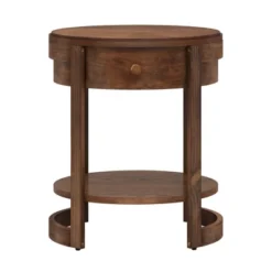 Tangkula 2-Tier Nightstand W/ Shelf & Wood Grains Drawer Round White/Brown 19 Tangkula 2-Tier Nightstand W/ Shelf & Wood Grains Drawer Round White/Brown -Tangkula Shop GUEST a31584b1 3b5c 4e39 b3e3 1ff7cd2acdae