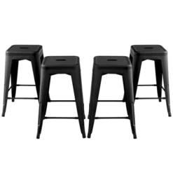 Tangkula 24" Set Of 4 Tolix Style Barstool Counter Height Metal Bar Stool Stackable Chair Black 17 Tangkula 24" Set Of 4 Tolix Style Barstool Counter Height Metal Bar Stool Stackable Chair Black -Tangkula Shop GUEST a38b3860 1b93 4082 8ecd 3b9e41ea95ca