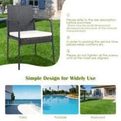 Tangkula 4-Piece All-Weather Wicker Rattan Dining Chairs with Cushioned Seats 12 Tangkula 4-Piece All-Weather Wicker Rattan Dining Chairs with Cushioned Seats -Tangkula Shop GUEST a4875d28 d131 4736 9f4d b2a8344b9535