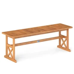 Tangkula 51-Inch Acacia Wood Outdoor Bench with X-Shaped Support Frame 17 Tangkula 51-Inch Acacia Wood Outdoor Bench with X-Shaped Support Frame -Tangkula Shop GUEST a6140131 6529 4637 b519 4888a4f2845f 1