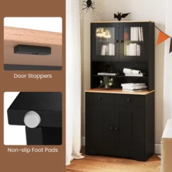 Tangkula Pantry Cabinet 67" Tall Kitchen Floor Cabinet W/ 2 Removable Shelves 2 Drawers 13 Tangkula Pantry Cabinet 67" Tall Kitchen Floor Cabinet W/ 2 Removable Shelves 2 Drawers -Tangkula Shop GUEST a61750a3 9790 4045 9905 bccf3ed588f8