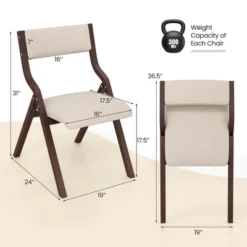 Tangkula Folding Dining Chairs Set Of 4 Wooden Table Chairs W/ Padded Seat Modern Coffee & Beige 16 Tangkula Folding Dining Chairs Set Of 4 Wooden Table Chairs W/ Padded Seat Modern Coffee & Beige -Tangkula Shop GUEST a71a709b f66b 4924 bdb5 3fb689be72b2